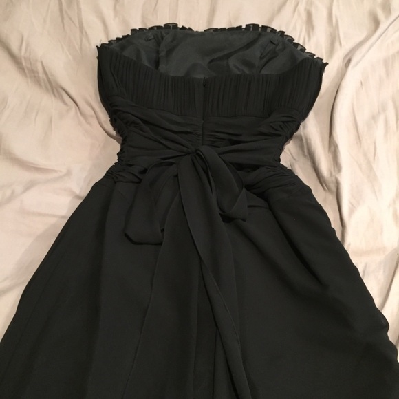 Black gown - homecoming prom bridesmaid halloween - Picture 2 of 3